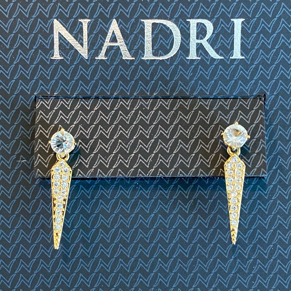 Nadri NWT CZ Stud Earrings